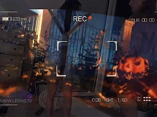 I saw hot girls at halloween party flashing their boobs and asses in thongs