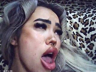 Behind the scenes, Maxxx Loadz bangs an AZN blonde with glasses