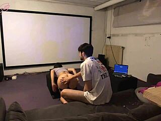 Stepsiblings fucking during Disney movie? 😏