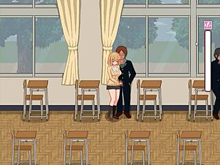 hey, wanna see college lady banging guys in new hentai game?