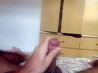 Huge skinny young jerking big cock with moaning instructions