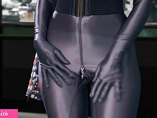 Teasing masturbation caught on the way home