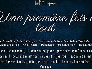 First time for everything in French futa audio porn