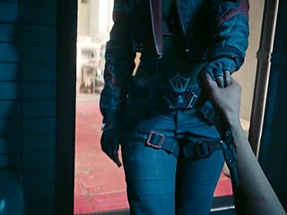 Panam and Laguna Bend sex scene in Cyberpunk 2077 game with ultra settings