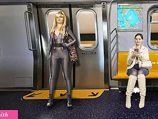 Teasing masturbation caught on the way home