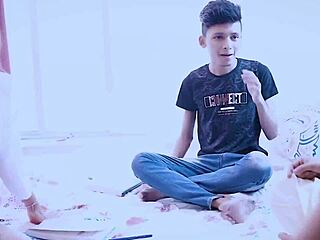 I’m just 18, messin’ up with Indian teacher and stepbro sex!