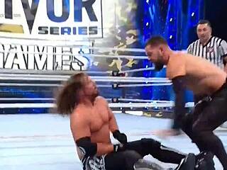 AJ Styles battles Finn Bálor at Survivor Series 2022.