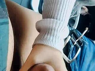 Beautiful NRI Girlfriends Masturbate Secretly in Car