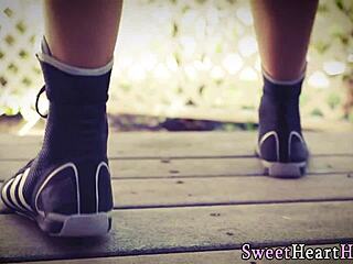 Teen Lesbian Feels Overwhelmed Tasting Mature Cougar Box in High Definition Group Scene