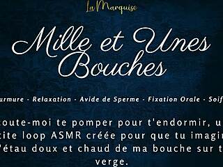 Mille et unes bouches offers French ASMR with dirty blowjob talk.