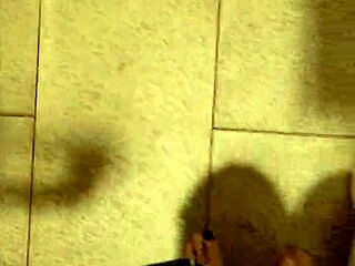 Getting Naked and Masturbating in Public Toilet