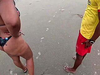 Nicoly Seduces Fireman on Beach for Wild Ride