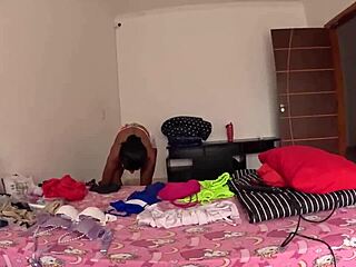 Behind the scenes with Latina milf Iara Alves in lingerie