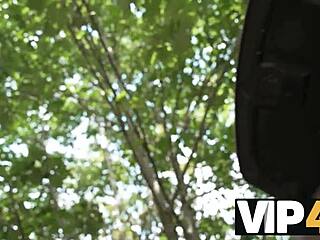 vip4k hot mature brunette texas patti turns on men in public with stockings, damn!