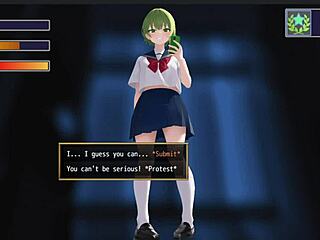 Femuzero Green Haired Girl Suggestively Sits on Face for Femdom Pleasure