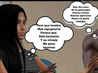 This wet dreams comic part 2 in spanish features a latina teen dancing seductively for an old man. 😏💦