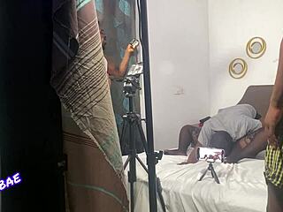 behind the scenes of a porn shoot series with wet pussy and big cock