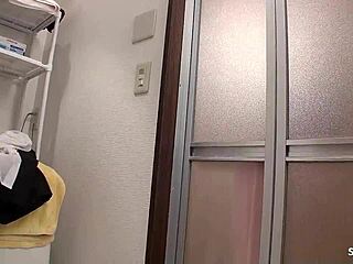 Skinny Asian step-sister seduces for MULTIPLE SQUIRT ORGASMS after getting CAUGHT IN SHOWER.