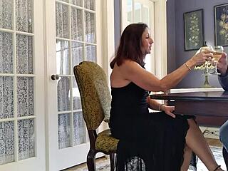 damn! hotwife candi annie scores cock & cum for anniversary from hubby