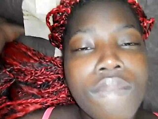 Stepbrother dominates his freaky stepsister with rough creampie sex on her shaved pussy