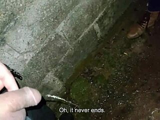 Couple caught peeing and banging hard in public behind church