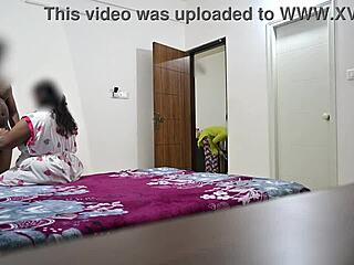 Fucking hard in front of Telugu maid Hema 😜