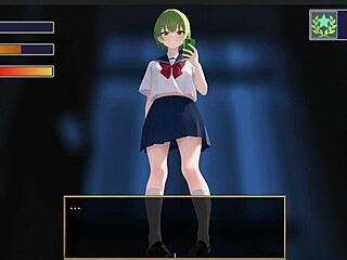 Femuzero Green Haired Girl Suggestively Sits on Face for Femdom Pleasure