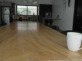 i bent over this masked brunette teen 18+ for a quick doggystyle pounding