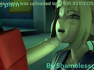 Toga and Deku share intimate kissing moments leading to monster cock blowjob and creampie cumshot