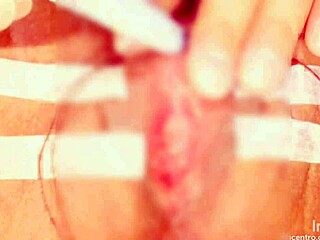 clitoral suction drives her wild in tight bondage