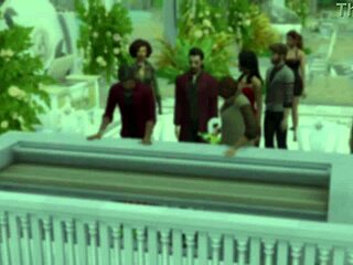 my wedding after party with the blissful simmers turned into wild sex!