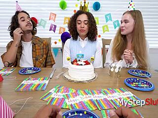 Virgin Teen Urges Step Dad to Surge Hard