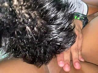 I fucked my pretty brunette stepsister on the home sofa