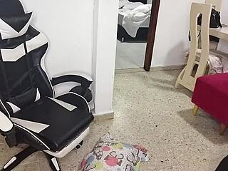 Loving step-nephew's latina blowjob