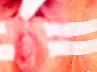 clitoral suction drives her wild in tight bondage