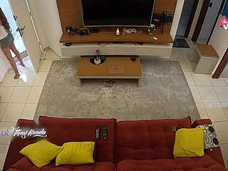 I greeted the delivery guy all naughty and sucked his huge cock until he exploded inside me