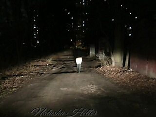 I love showing off naked during Autumn walks