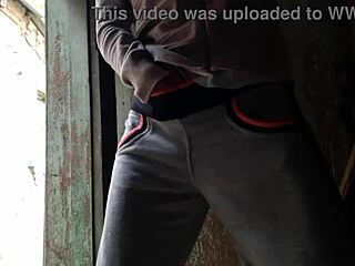 Caught my neighbor masturbating, so I strapped on and took control