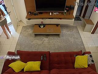 I greeted the delivery guy all naughty and sucked his huge cock until he exploded inside me