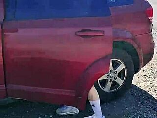 my stepniece was very horny we had to stop to fuck