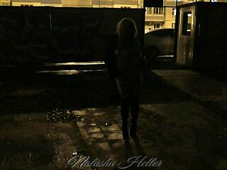 I love showing off naked during Autumn walks