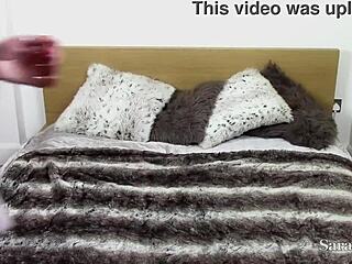 lesbo alert, sensual kaz b rocking lingerie and socks for wet action.