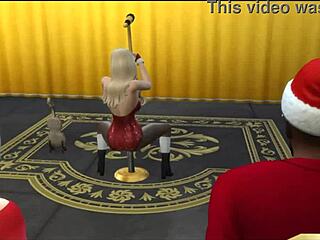 Sabrina Carpenter Banged Hard by BBC in Wild Christmas Group Action