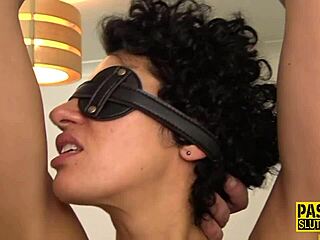 tied up milf blindfolded and fingered in wild reality