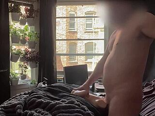 Public toy banging with window open feels insanely hot, anyone could watch! 😈