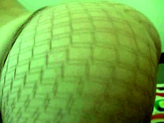 Genevive Rips Fishnet Pantyhose for Intense Cock Grinding Massage