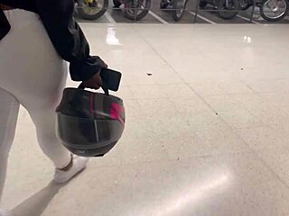 wow, big ass brunette banged by horny stranger! 😍