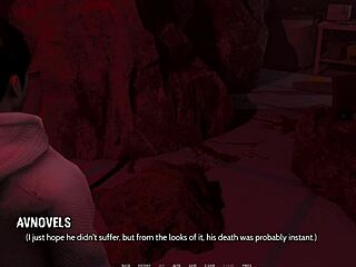 Curvy Cute Babe In Ripped Outfit Shows Big Tits In 3D Game Scene.