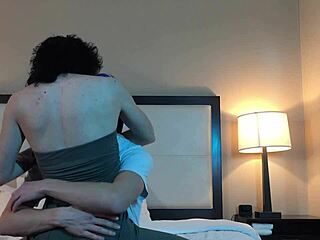 Making out passionately with this hot petite tattooed woman