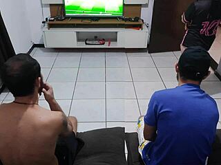 My hubby lost a bet, so I gotta sleep with his friend... oops!